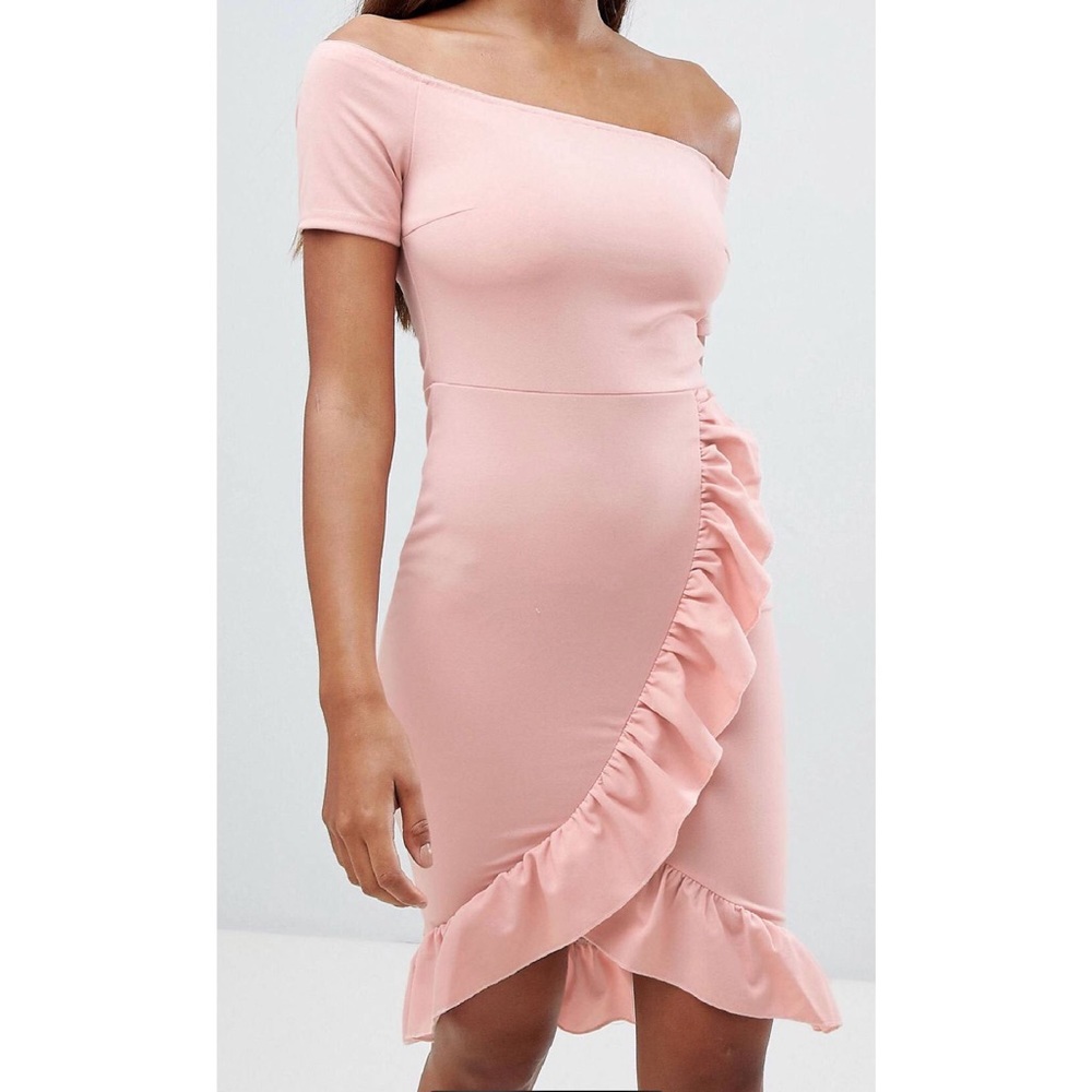 HOST PICK💕AX Paris Bardot dress with frill detail
